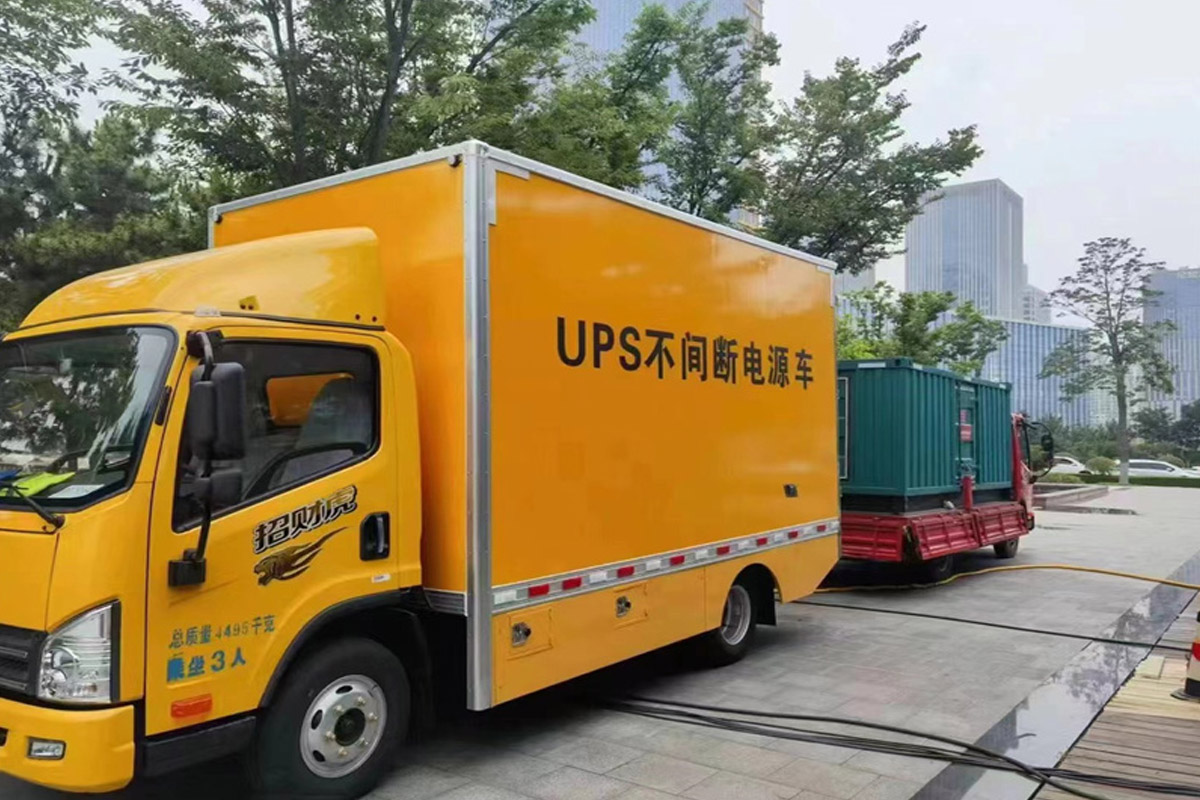 青浦发电机租赁施工现场